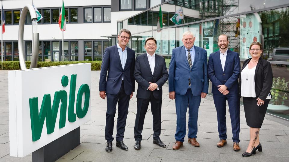 Arbeitsminister besucht den Dortmunder Hersteller von Pumpen und Pumpensystemlösungen Wilo