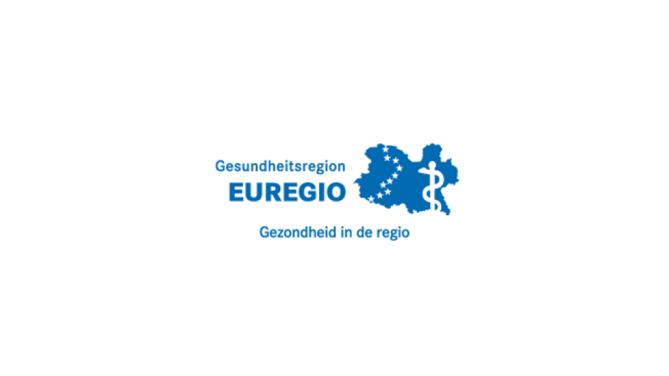 Logo der Gesundheitsregion EUREGIO  mit dme Text "Gesundheitsregion EUREGIO "