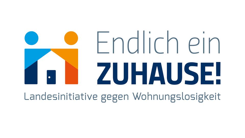 Logo: Landesinitiative gegen Wohnungslosigkeit
